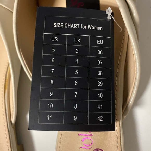 Women's Casual Fashion Cream Twist Mules Size 10 Pointed Toe Slide On Low Heel - Picture 5 of 10